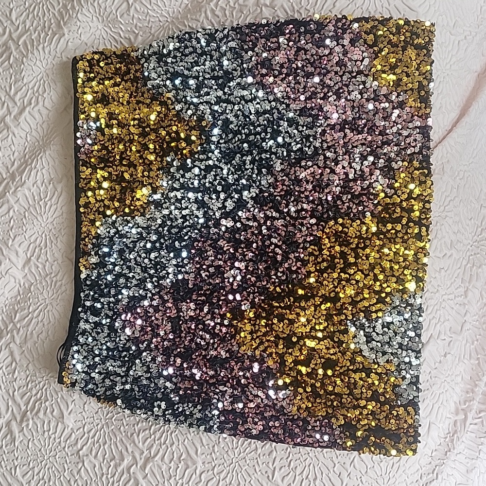 Mango sequin mini skirt
